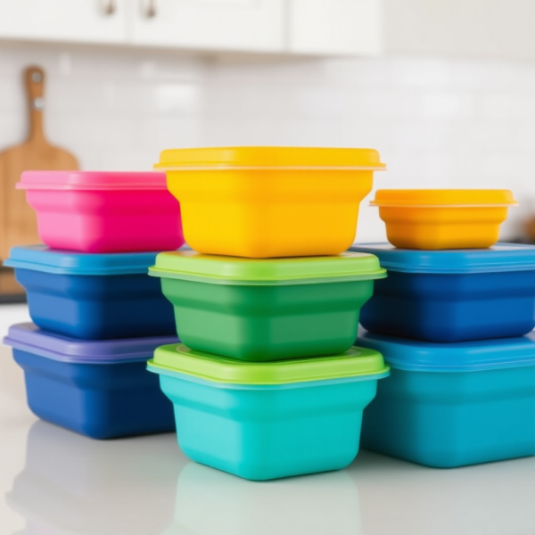 Collapsible Silicone Food Containers